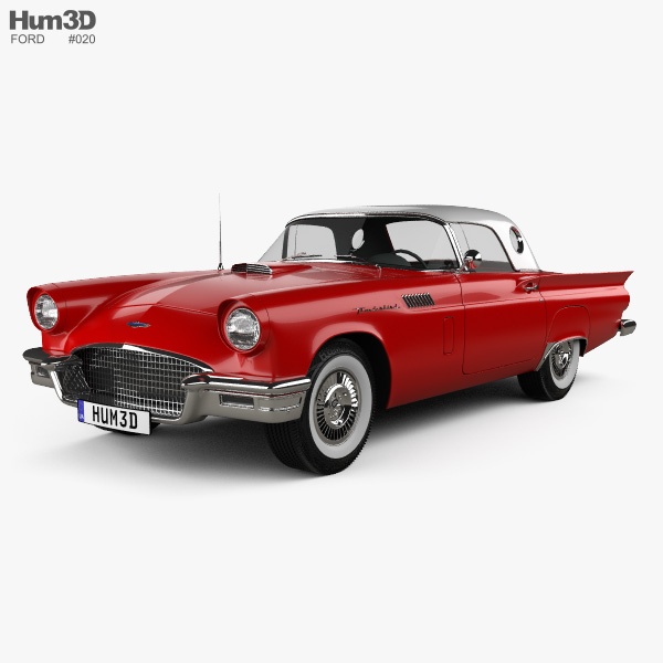 Ford Thunderbird 1957 Modello 3D