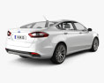 Ford Fusion (Mondeo) 2016 3D 모델  back view