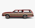Ford Country Squire 1982 3D-Modell Seitenansicht