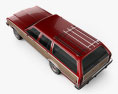 Ford Country Squire 1982 3D-Modell Draufsicht