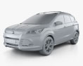 Ford Escape (Kuga) 2016 3d model clay render