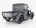 Ford Model A Pickup Closed Cab 1928 3Dモデル