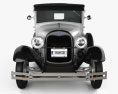 Ford Model A Pickup Closed Cab 1928 3D 모델  front view