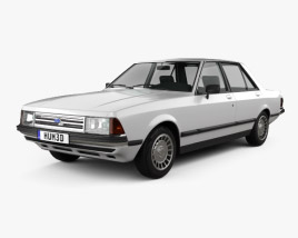 Ford Granada sedan 1982 3D model