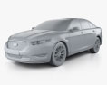 Ford Taurus SHO 2016 3Dモデル clay render