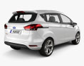 Ford B-MAX 2016 3d model back view