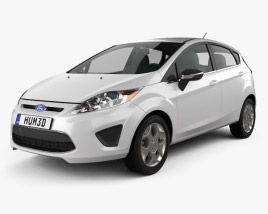 Ford Fiesta 해치백 5도어 (US) 2014 3D 모델 
