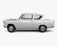 Ford Anglia 105e 2-door Saloon 1967 3d model side view