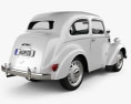 Ford Anglia E494A 2-door Saloon 1949 3d model back view