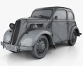 Ford Anglia E494A 2-door Saloon 1949 3d model wire render