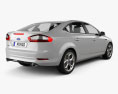 Ford Mondeo 세단 Mk4 2013 3D 모델  back view