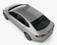 Ford Mondeo 轿车 Mk4 2011 3D模型 顶视图