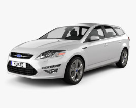 3D model of Ford Mondeo wagon 2013