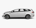 Ford Mondeo wagon 2013 3d model side view