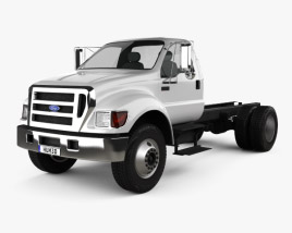 3D model of Ford F-650 / F-750 Regular Cab Chassis 2014