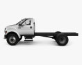 Ford F-650 / F-750 Regular Cab Chassis 2014 Modelo 3d vista lateral