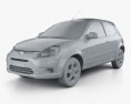 Ford Ka (ブラジル) 2012 3Dモデル clay render