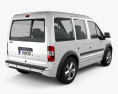 Ford Tourneo Connect LWB 2014 3D 모델  back view