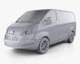 Ford Transit Custom SWB 2014 3Dモデル clay render