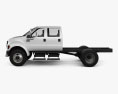 Ford F-650 / F-750 Double Cab Chassis 2014 3d model side view