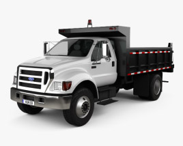 3D model of Ford F-650 / F-750 Dump Truck 2014