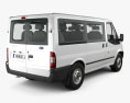 Ford Transit Tourneo SWB Low Roof 2014 3d model back view
