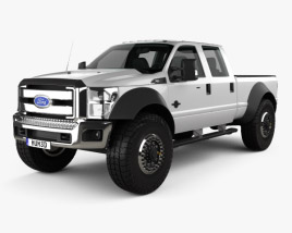 3D model of Ford F-554 Extreme Crew Cab pickup 2014