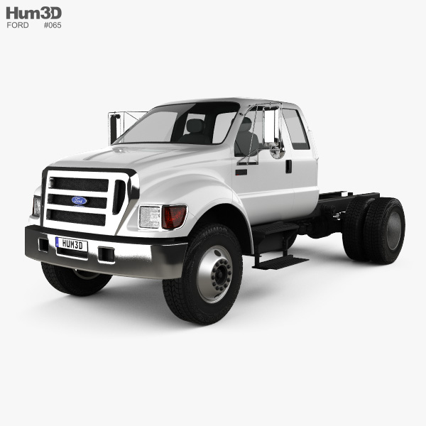 Ford F-650 / F-750 Super Cab Chassis 2014 Modelo 3D