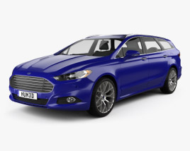 3D model of Ford Mondeo wagon 2016