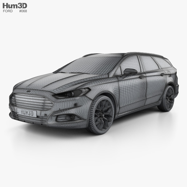 liefde Intiem Omtrek Ford Mondeo wagon 2016 3D model - Vehicles on Hum3D