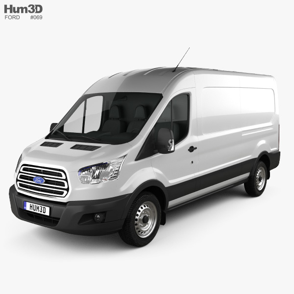 Ford Transit Panel Van LWB 2014 3D model