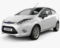 Ford Fiesta hatchback 3-door (EU) 2012 3d model