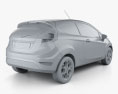 Ford Fiesta hatchback 3 portes (EU) 2012 Modèle 3d