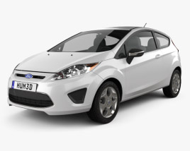 Ford Fiesta hatchback 3-door (US) 2012 3D model