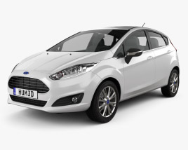 Ford Fiesta hatchback 5-door (EU) 2016 3D model