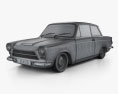 Ford Lotus Cortina Mk1 1963 3D模型 wire render