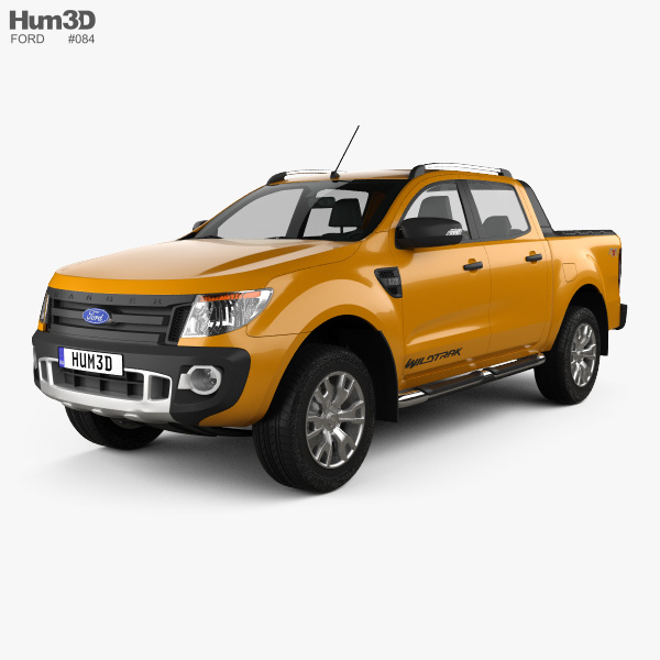 Ford Ranger Wildtrak ダブルキャブ 2012 3Dモデル