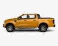 Ford Ranger Wildtrak Double Cab 2014 3d model side view