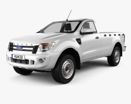 Ford Ranger Einzelkabine 2012 3D-Modell