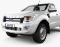 Ford Ranger シングルキャブ 2012 3Dモデル