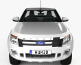 Ford Ranger Single Cab 2014 3d model front view