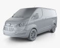 Ford Transit Custom Crew Van SWB 2015 3d model clay render