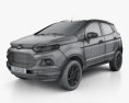 Ford Ecosport Titanium 2016 Modelo 3d wire render