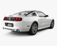 Ford Mustang 5.0 GT 2014 3d model back view