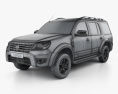 Ford Everest 2014 3d model wire render