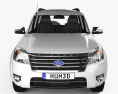 Ford Everest 2014 3D 모델  front view