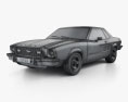 Ford Mustang coupe 1974 3d model wire render