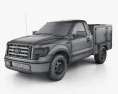 Ford F-150 6 Series WB 2014 3D 모델  wire render
