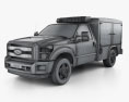 Ford Super Duty 8 Series 2014 3d model wire render