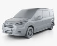 Ford Tourneo Connect 2016 3Dモデル clay render